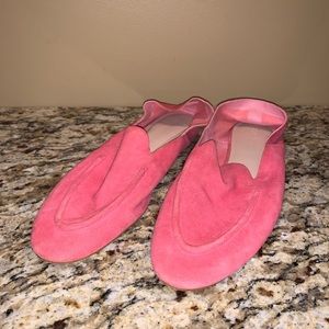 Mango Flat Pink Loafers Slippers size 8